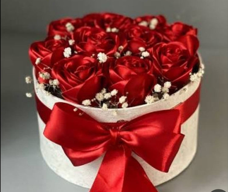 باکس گل روبانی مصنوعی جاویدان